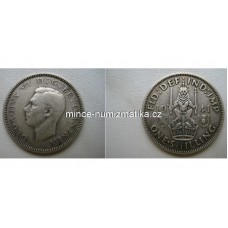 one shilling 1941 Anglie